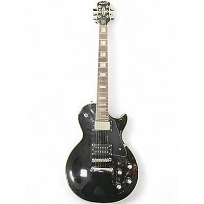 Used Epiphone Les Paul Custom Black and White Solid Body Electric Guitar