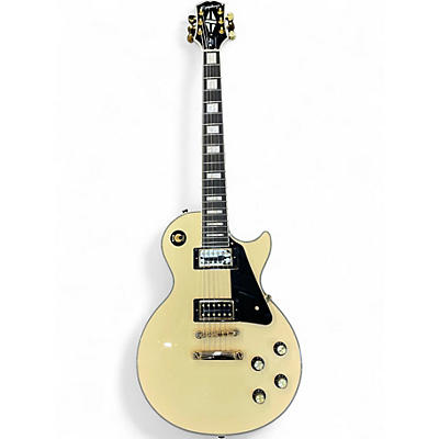 Used Epiphone Les Paul Custom Blackback Pro Alpine White Solid Body Electric Guitar