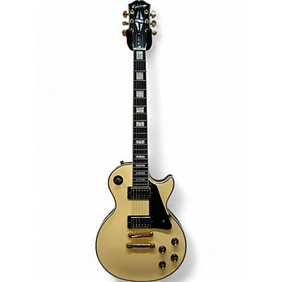 Epiphone Used Epiphone Les Paul Custom Blackback Pro Antique Ivory Solid Body Electric Guitar