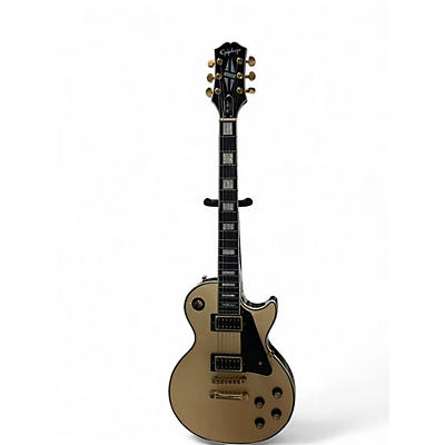 Used Epiphone Les Paul Custom Blackback Pro Antique Ivory Solid Body Electric Guitar