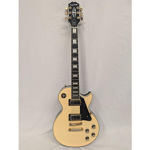 Epiphone Used Epiphone Les Paul Custom Blackback Pro Buttercream Solid Body Electric Guitar Buttercream