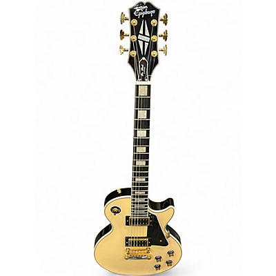 Used Epiphone Les Paul Custom Blackback Pro Cream Solid Body Electric Guitar