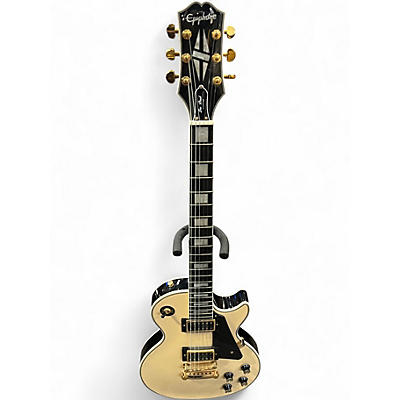 Used Epiphone Les Paul Custom Blackback Pro cream Solid Body Electric Guitar