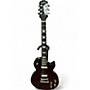 Used Epiphone Les Paul Custom Burgundy Solid Body Electric Guitar Burgundy