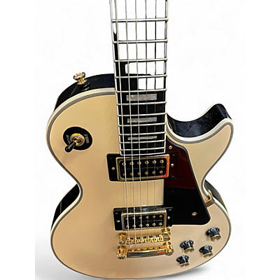 Used Epiphone Les Paul Custom Cream Solid Body Electric Guitar