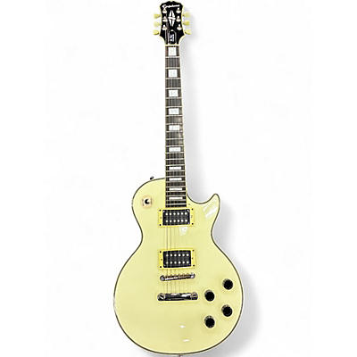 Used Epiphone Les Paul Custom Cream Solid Body Electric Guitar