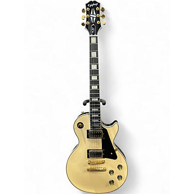 Used Epiphone Les Paul Custom Cream Solid Body Electric Guitar