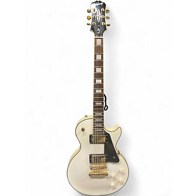 Used Epiphone Les Paul Custom Cream Solid Body Electric Guitar