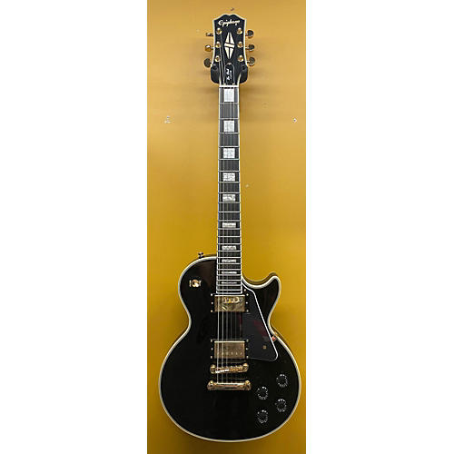 Epiphone Used Epiphone Les Paul Custom Ebony Solid Body Electric Guitar Ebony