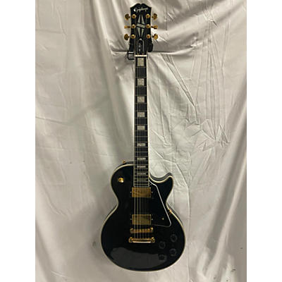 Epiphone Used Epiphone Les Paul Custom Ebony Solid Body Electric Guitar