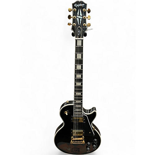 Epiphone Used Epiphone Les Paul Custom Ebony Solid Body Electric Guitar Ebony