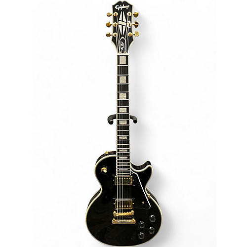 Epiphone Used Epiphone Les Paul Custom Ebony Solid Body Electric Guitar Ebony