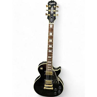 Used Epiphone Les Paul Custom Ebony Solid Body Electric Guitar