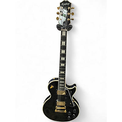 Used Epiphone Les Paul Custom Ebony Solid Body Electric Guitar