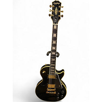 Used Epiphone Les Paul Custom Ebony Solid Body Electric Guitar