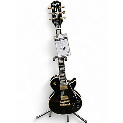 Used Epiphone Les Paul Custom Ebony Solid Body Electric Guitar