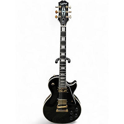 Used Epiphone Les Paul Custom Ebony Solid Body Electric Guitar