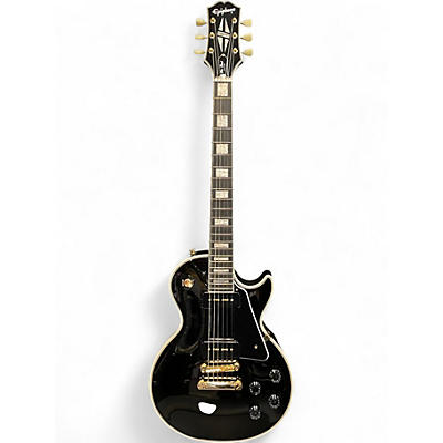Used Epiphone Les Paul Custom Ebony Solid Body Electric Guitar