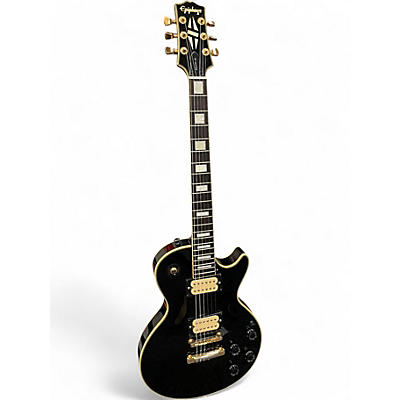 Used Epiphone Les Paul Custom Ebony Solid Body Electric Guitar