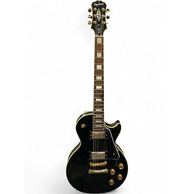 Used Epiphone Les Paul Custom Ebony Solid Body Electric Guitar