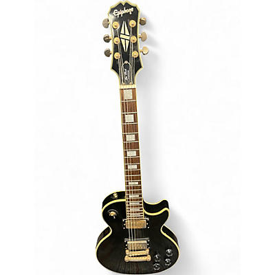 Used Epiphone Les Paul Custom Ebony Solid Body Electric Guitar