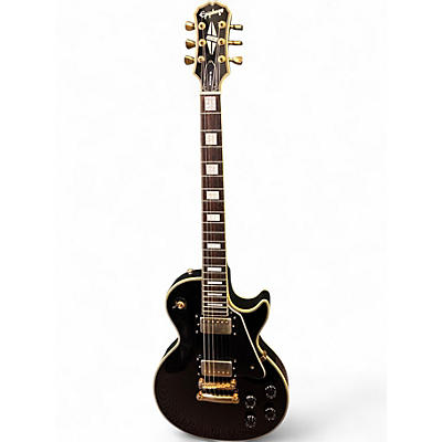 Used Epiphone Les Paul Custom Ebony Solid Body Electric Guitar