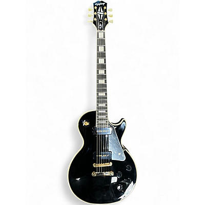 Used Epiphone Les Paul Custom Ebony Solid Body Electric Guitar