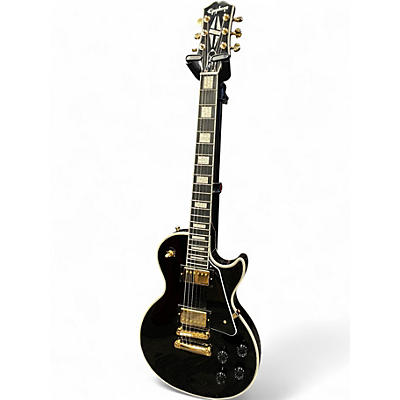Used Epiphone Les Paul Custom Ebony Solid Body Electric Guitar