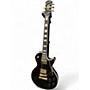 Used Epiphone Les Paul Custom Ebony Solid Body Electric Guitar Ebony