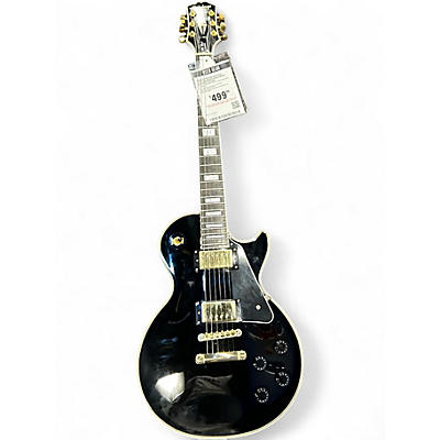 Used Epiphone Les Paul Custom Ebony Solid Body Electric Guitar
