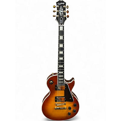 Used Epiphone Les Paul Custom Figured Cherry Sunburst Solid Body Electric Guitar