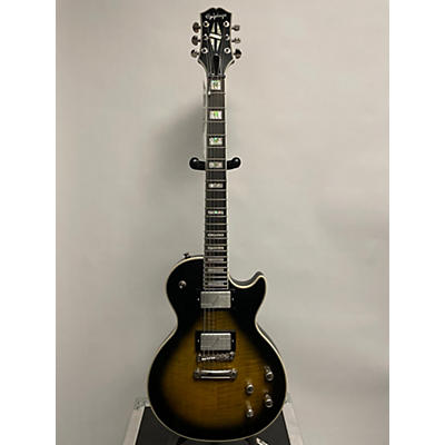 Epiphone Used Epiphone Les Paul Custom GX Prophecy Olive Tiger Aged Gloss Solid Body Electric Guitar