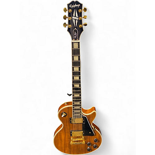 Used Epiphone Les Paul Custom Koa Natural Solid Body Electric Guitar Natural