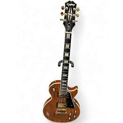 Used Epiphone Les Paul Custom Koa Natural Solid Body Electric Guitar