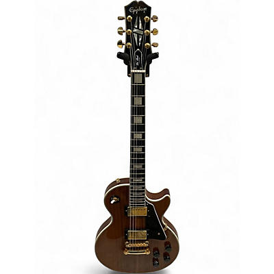 Used Epiphone Les Paul Custom Koa Natural Solid Body Electric Guitar