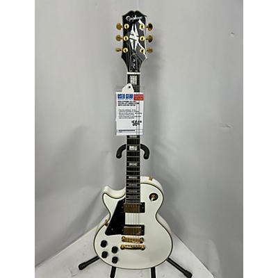 Epiphone Used Epiphone Les Paul Custom Left Handed Alpine White Electric Guitar