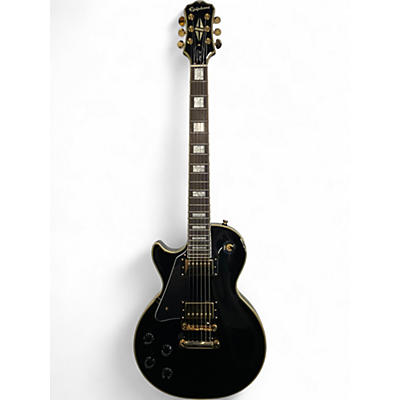 Used Epiphone Les Paul Custom Left Handed Black Electric Guitar
