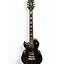 Used Epiphone Les Paul Custom Left Handed Black Electric Guitar Black