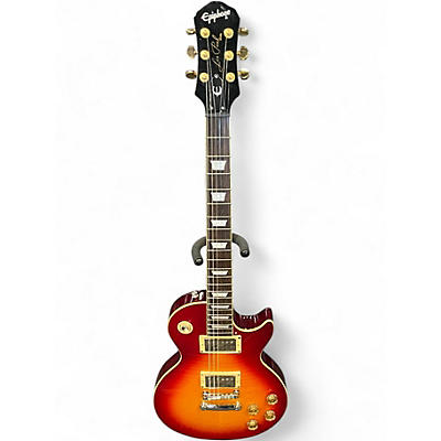 Used Epiphone Les Paul Custom Limited Edition Cherry Sunburst Solid Body Electric Guitar