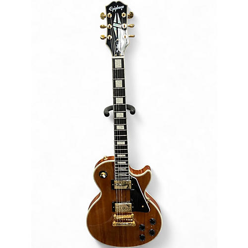 Used Epiphone Les Paul Custom Natural Solid Body Electric Guitar Natural