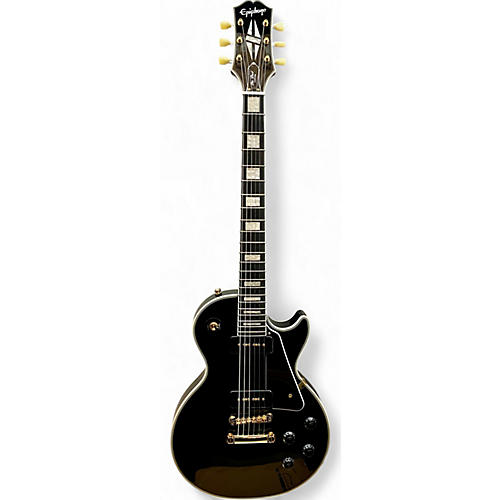 Used Epiphone Les Paul Custom P-90 BLACK Solid Body Electric Guitar BLACK