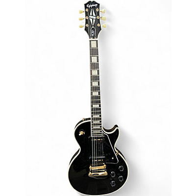 Used Epiphone Les Paul Custom P90 Black Solid Body Electric Guitar