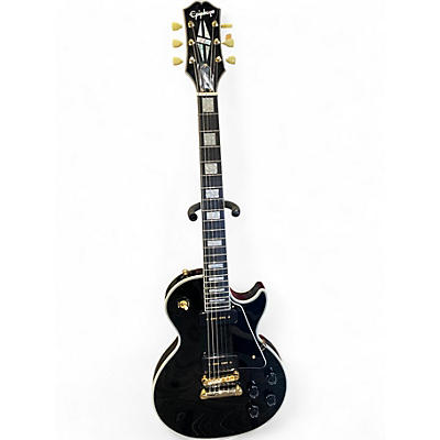 Used Epiphone Les Paul Custom P90 Ebony Solid Body Electric Guitar