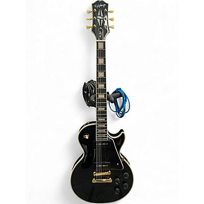 Used Epiphone Les Paul Custom P90 Ebony Solid Body Electric Guitar