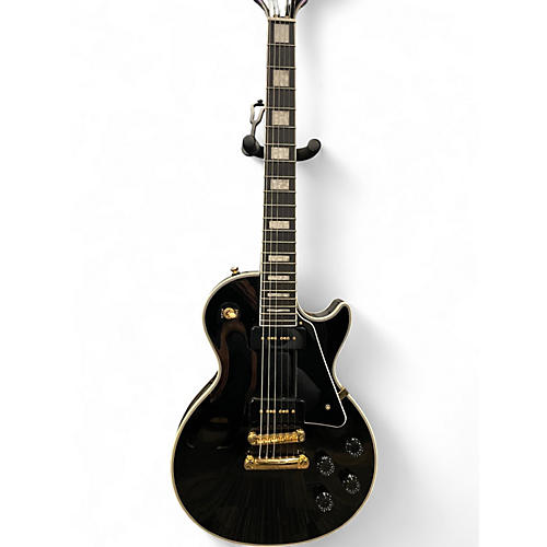 Used Epiphone Les Paul Custom P90S Black Solid Body Electric Guitar Black