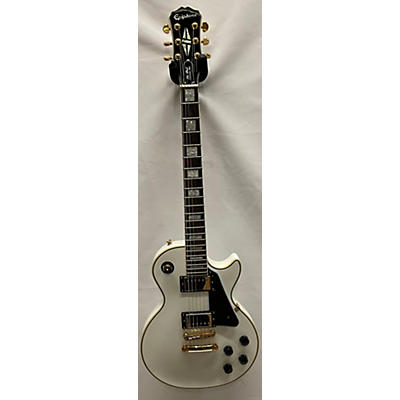 Epiphone Used Epiphone Les Paul Custom Pro Alpine White Solid Body Electric Guitar