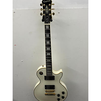 Epiphone Used Epiphone Les Paul Custom Pro Alpine White Solid Body Electric Guitar