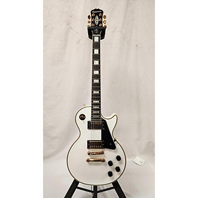 Epiphone Used Epiphone Les Paul Custom Pro Alpine White Solid Body Electric Guitar