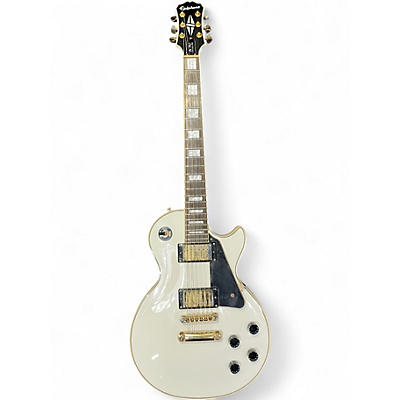 Used Epiphone Les Paul Custom Pro Alpine White Solid Body Electric Guitar