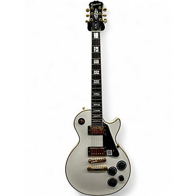 Used Epiphone Les Paul Custom Pro Alpine White Solid Body Electric Guitar